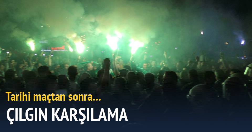 Bursaspor – Beşiktaş maçı sonrası çılgın karşılama