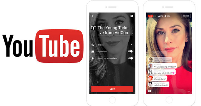 Youtube’un mobil uygulaması üzerinden canlı yayın yapılabilecek
