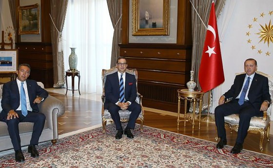 Cumhurbaşkanı Erdoğan, Ömer Koç ve Ali Koç’u kabul etti