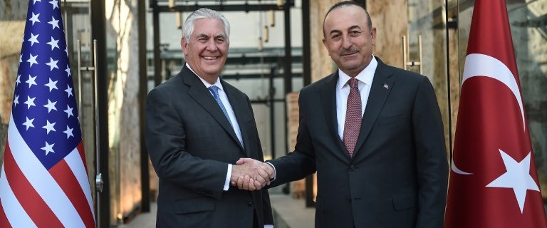 Çavuşoğlu ABD Dışişleri Bakanı Tillerson'la görüştü