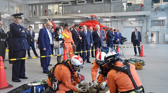 Başbakan Yardımcısı Akdağ, Japonya’da ilk yardım tatbikatını izledi