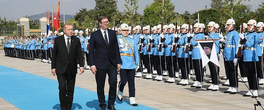 Cumhurbaşkanı Erdoğan, Vucic’i resmi törenle karşıladı