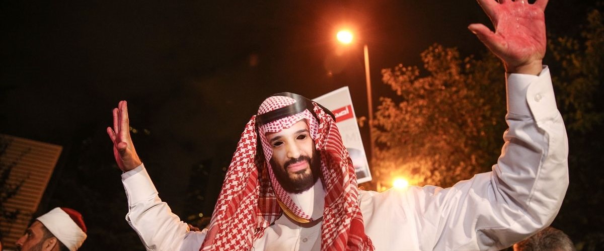 Suudi Arabistan konsolosluğu önünde Cemal Kaşıkçı protestosu