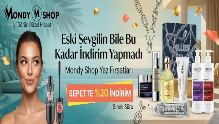 Mondy Shop’ta Sepette %20 İndirim Fırsatları Seni Bekliyor
