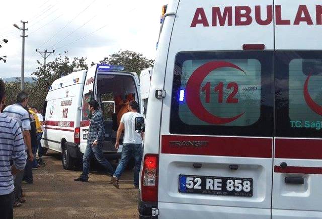 Ordu’da fındık işcileri kaza yaptı 2 ölü 23 yaralı