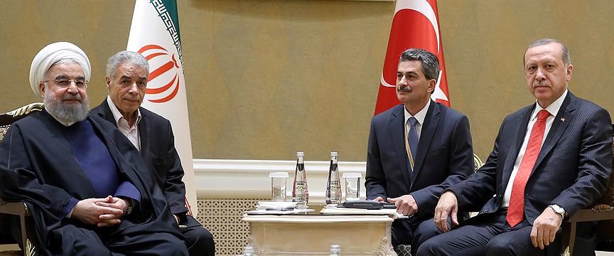 Cumhurbaşkanı Erdoğan, Hasan Ruhani ile görüştü