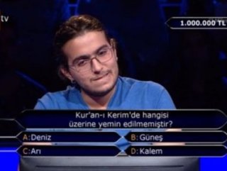 Kim Milyoner Olmak İsterde 1 milyon liralık soru