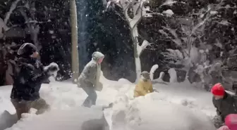 Ordu’da çocukların kar keyfi