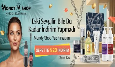 Mondy Shop’ta Sepette %20 İndirim Fırsatları Seni Bekliyor